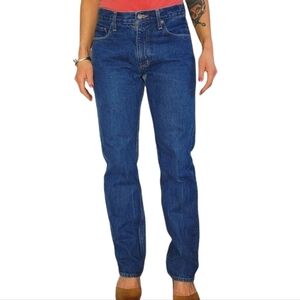 City Streets Size 30x32 100% cotton HiRise Straight Leg Blue